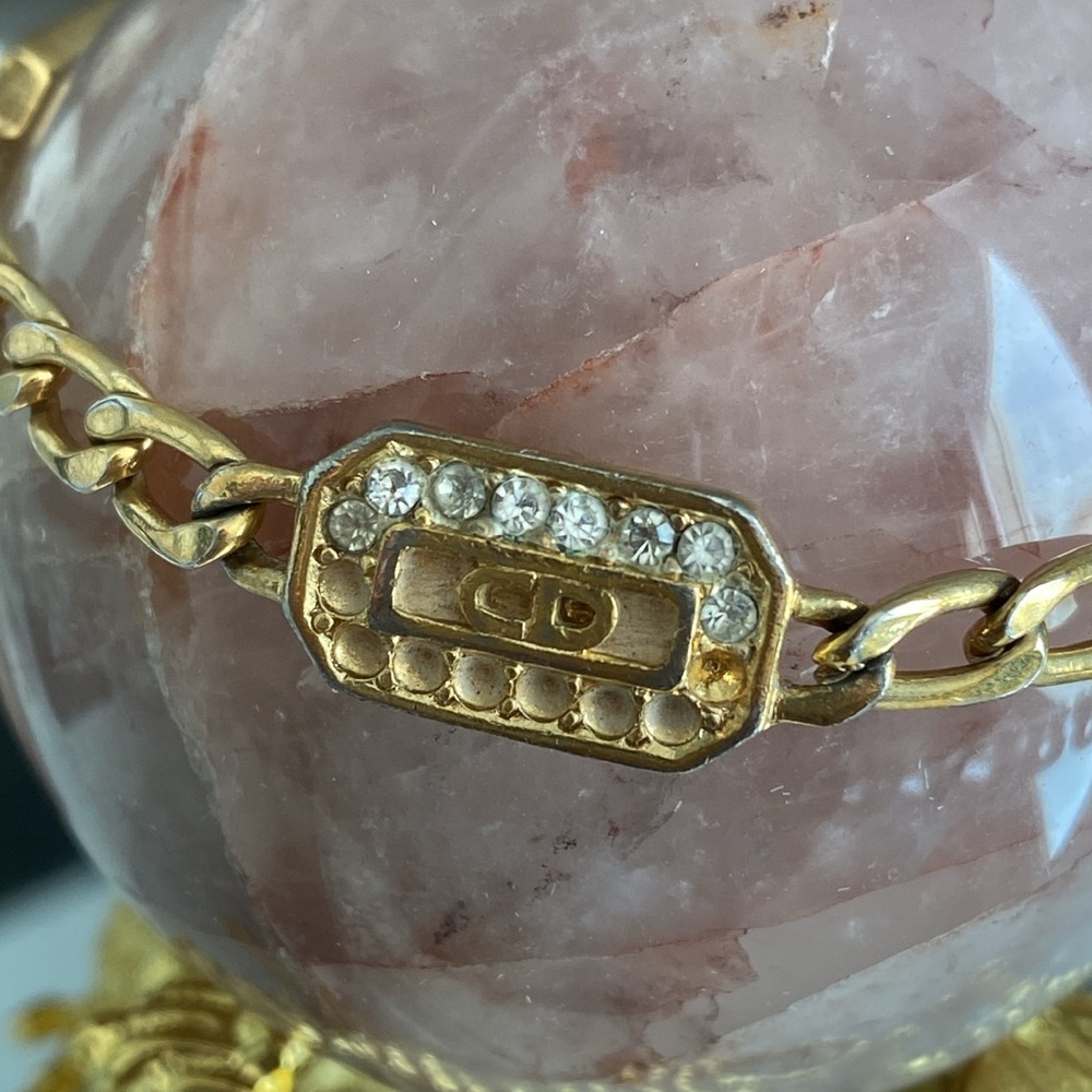 Christian Dior bracelet vintage missing rhinestones - Picture 6 of 12